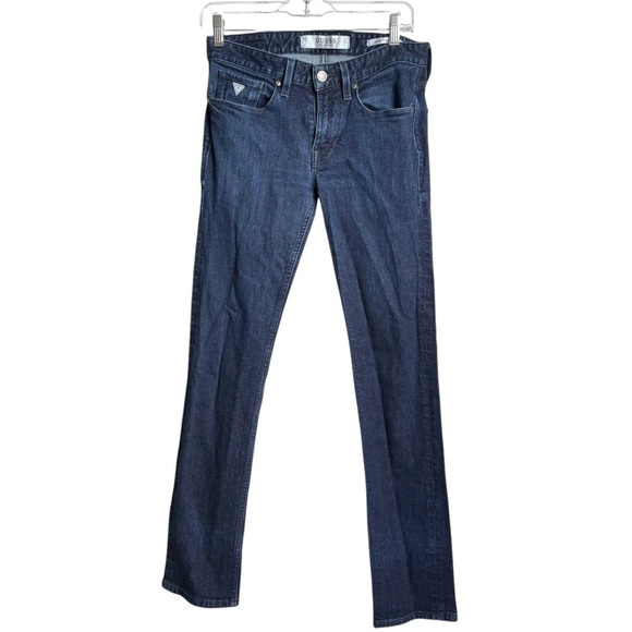Guess Women’s Slim Straight Dark Wash Jeans Size 29 - Picture 1 of 8